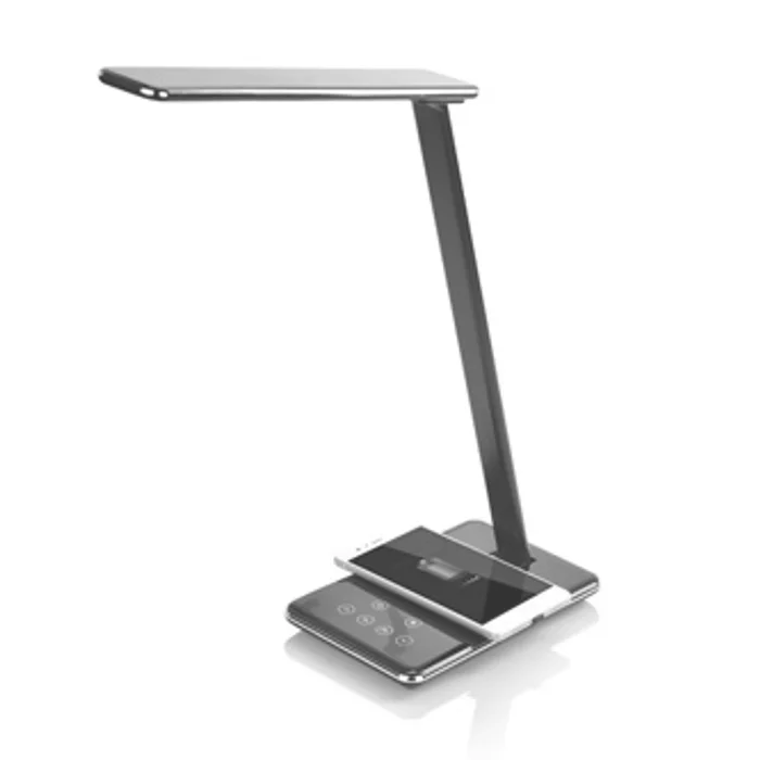 Termék főképe Stolní LED lampa s bezdrátovým nabíjením, stmívatelná, černá, 5V/9V, micro USB, QC adapté