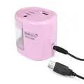 Következő termékkép Asztali élező "PS12-USB", rózsaszín, 2 lyuk, akkumulátor/USB, RAPESCO
