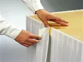 Asztalszoknya (PAP-Airlaid) PREMIUM pezsgő 72cm x 4m [1 db]
