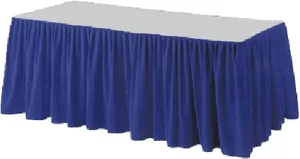 Sötétkék PREMIUM asztalszoknya 4 m × 72 cm [1 db]