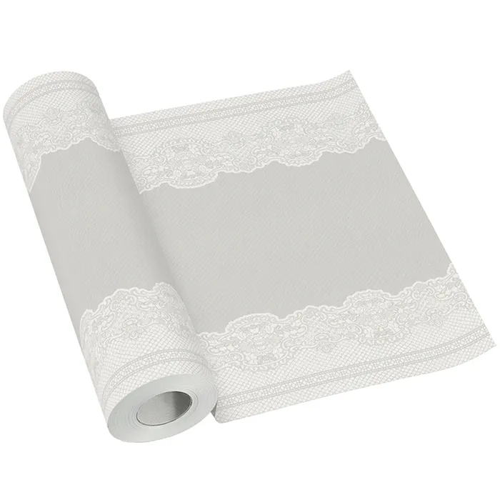 Termék főképe Středový pás PAW AIRLAID 40cm x 24m Royal Lace Silver