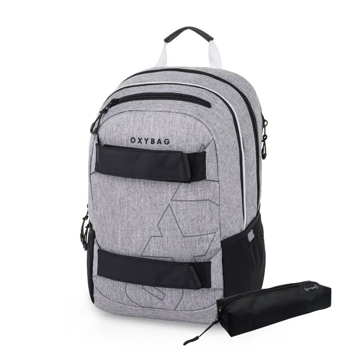 Termék főképe Studentský batoh + etue OXY Sport Grey Melange