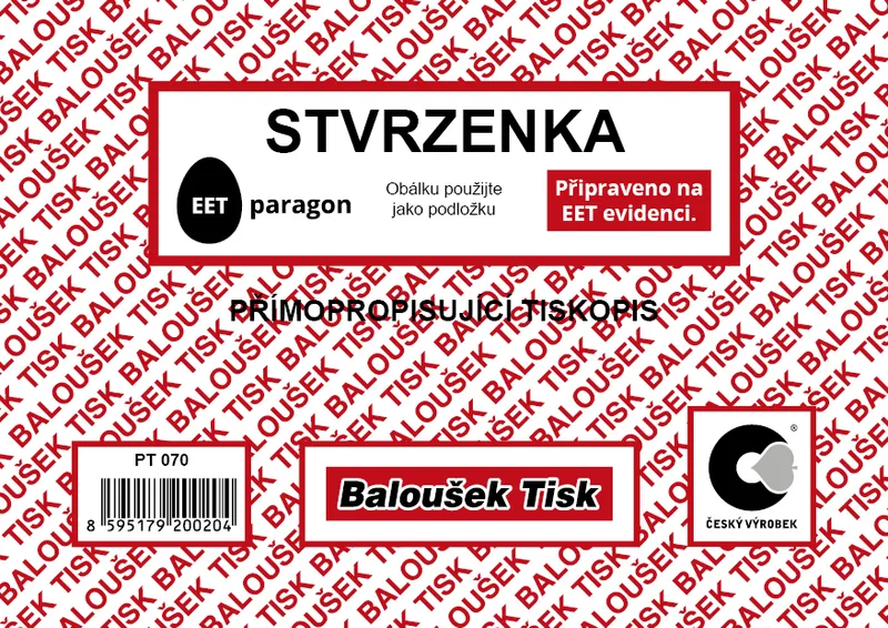 Termék főképe Stvrzenka A6 samopropis, 50 listů PT070