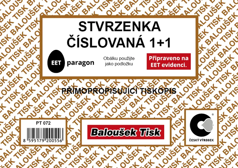 Termék főképe Stvrzenka A6 samopropis,číslovaná,50 listů PT072