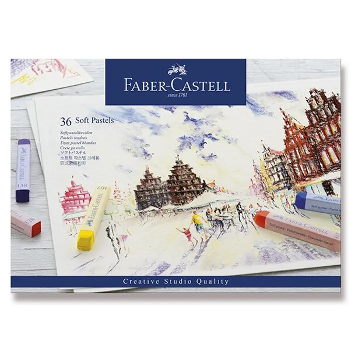 Termék főképe Suché křídy, pap.krabička 36ks  Faber Castell 128336
