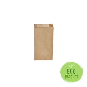 Papírzacskó oldalredős barna 10+5 x 22 cm `0,5kg` [500 db]