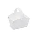 Süteményes kosárka (PAP) fogantyúval 10 x 8 x 6 cm [50 db]