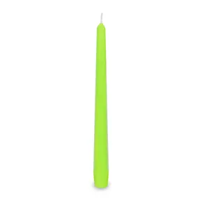 Kúpos gyertya lime-zöld átmérő 23 x 245 mm [10 db]