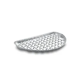 Grill tálca (ALU) félkör 32,5 x 19 cm [3 db]