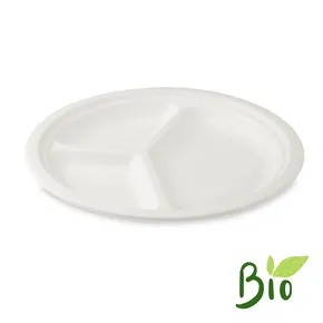 Tányér cukornád 3 részes átmérő 26cm [50 db]