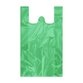 Ingvállas szatyor (HDPE) zöld 30+14 x 50 cm `10kg` [100 ks]