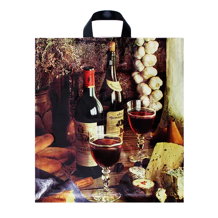 Termék főképe Taška igelitová LDPE foto ucho 46x50+5 cm - víno
