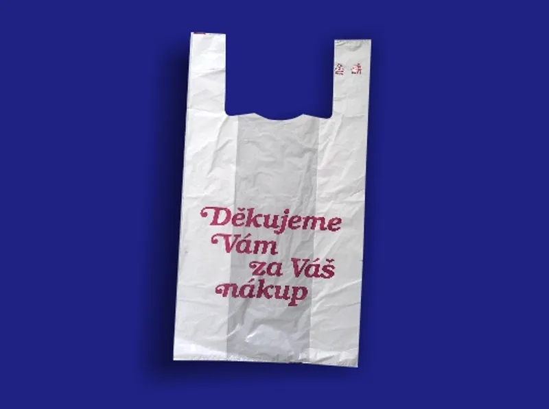 Termék főképe Taška mikrotenová 10kg "DĚKUJEME" extra silná [200 ks]