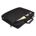 17 laptoptáska, Monte, fekete poliészter, Defender