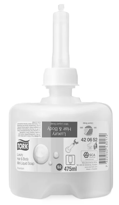 Termék főképe Tekuté mýdlo na tělo a vlasy TORK MEVON PREMIUM luxury 475ml S2 [1 ks]