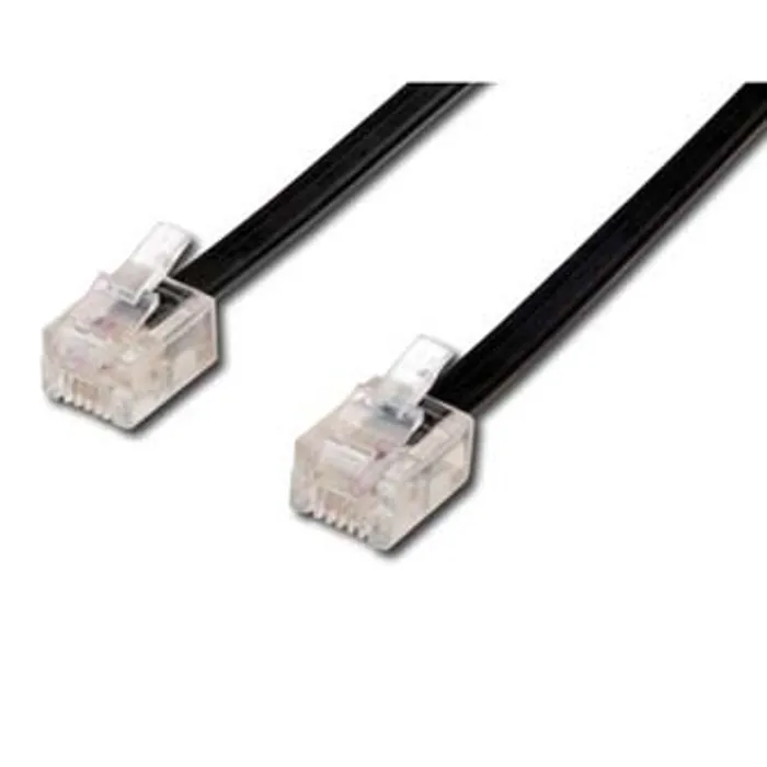 Termék főképe Telefonní kabel, RJ11 M-6m, černý, pro ADSL modem, economy