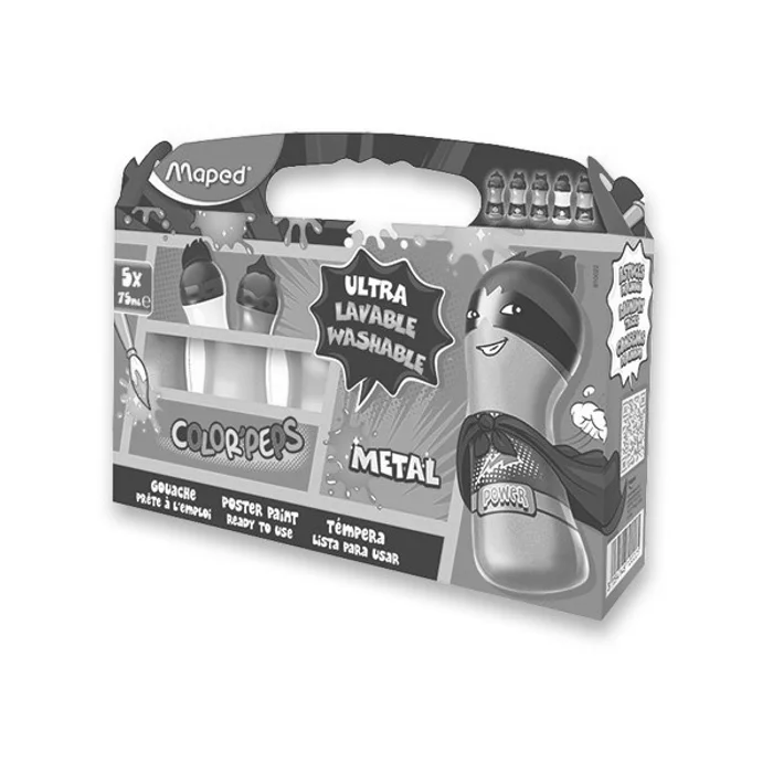 Termék főképe Temperové barvy Maped Color'Peps Speciální metal 5 barev, 5 x 75 ml