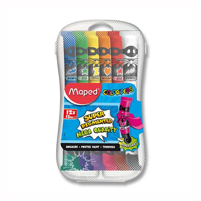 Termék főképe Temperové barvy Maped Color’s Peps temperové b, 12 barev, 12 x 12 ml