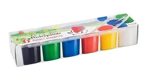 Tempera színek, csészékben 25 ml, 6db, ico "sündisznó", különböző színek