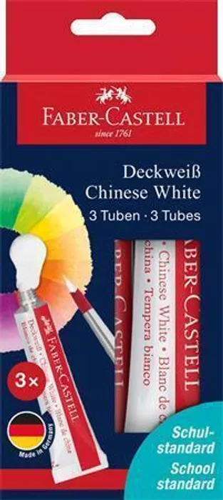 Termék főképe Tempery Faber-Castell Connector Chinese White - bílá, 3 ks