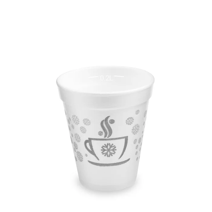 Termék főképe Termo-kelímek Zimní období z pěnového PS 0,2 l (průměr 80 mm) [25 ks] - polystyrénový