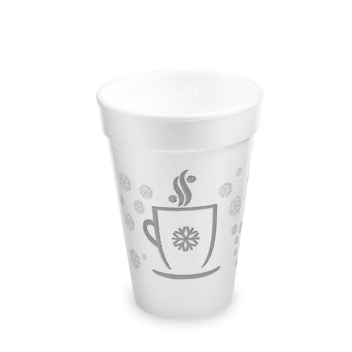 Termék főképe Termo-kelímek Zimní období z pěnového PS 0,25 l (průměr 80 mm) [20 ks] - polystyrénový