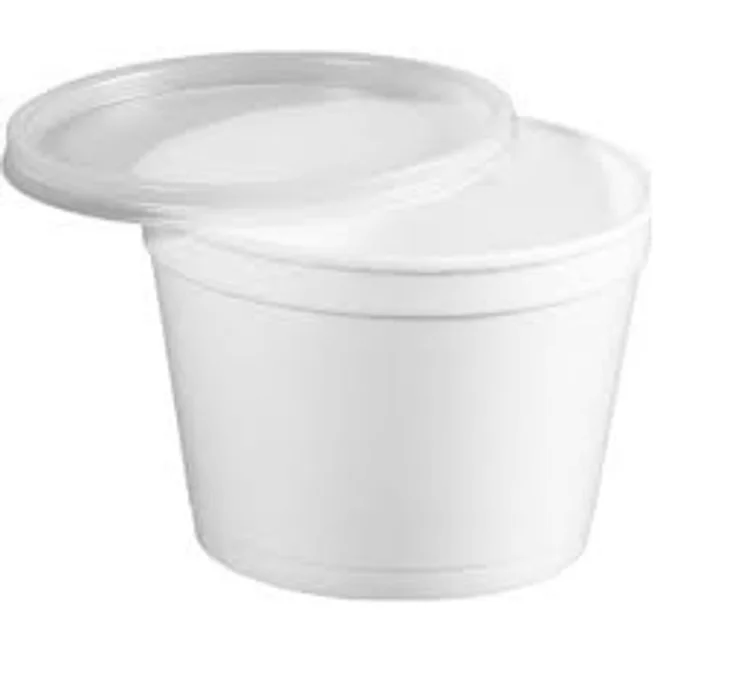 Termék főképe Termo-miska kulatá bílá 460 ml + víčko sada [50 ks]