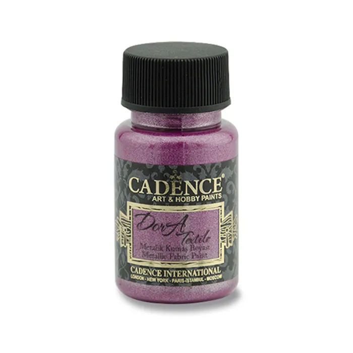 Termék főképe Textilní barva Cadence Dora Textile, met. fuchsiová, 50 ml