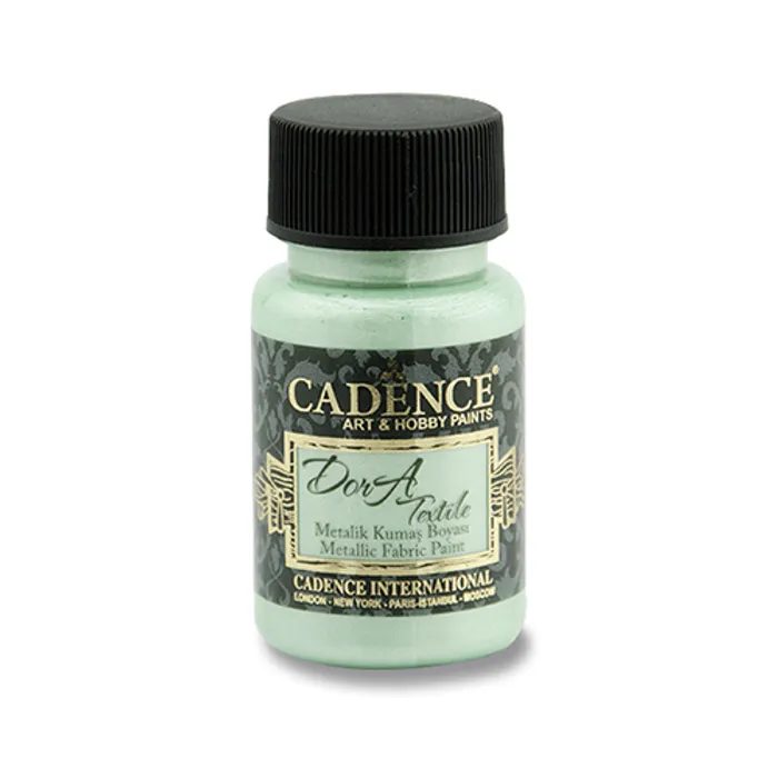 Termék főképe Textilní barva Cadence Dora Textile, met. mátová, 50 ml