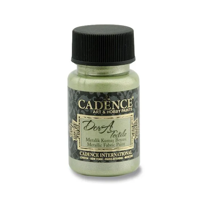 Termék főképe Textilní barva Cadence Dora Textile, met. mentolová, 50 ml