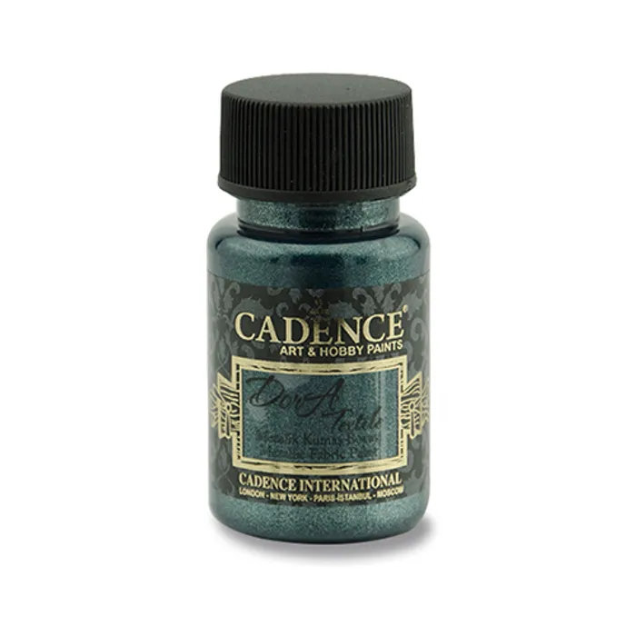 Termék főképe Textilní barva Cadence Dora Textile, met. petrolejová, 50 ml