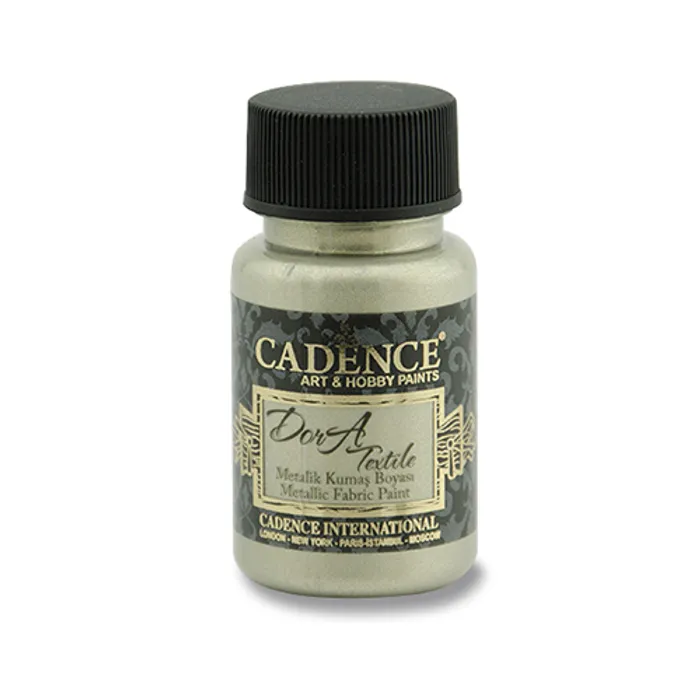 Termék főképe Textilní barva Cadence Dora Textile, met. platinová, 50 ml