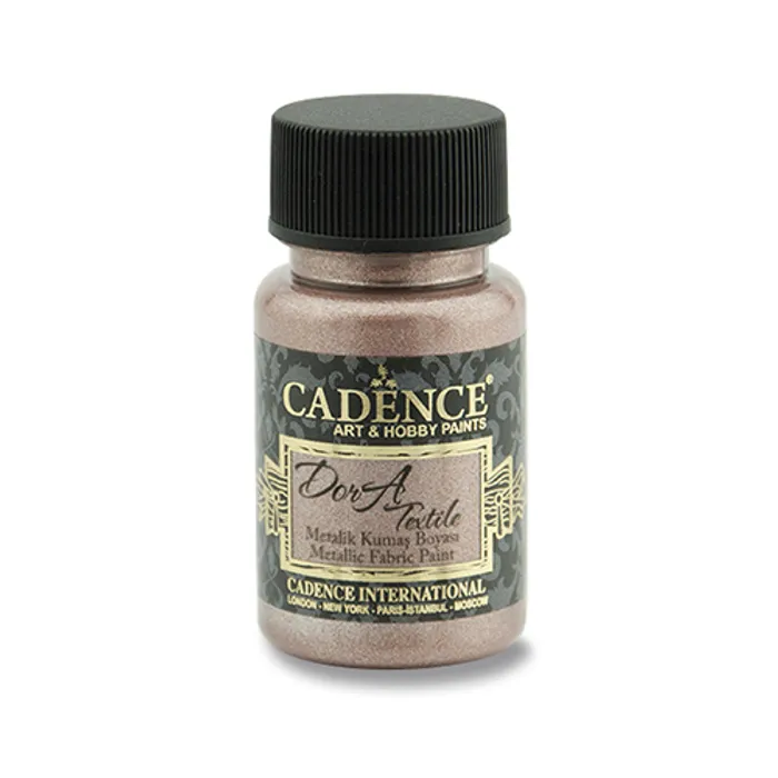 Termék főképe Textilní barva Cadence Dora Textile, met. starorůžová, 50 ml