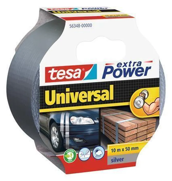 Termék főképe Textilní páska "extra Power 56348", stříbrná, 50 mm x 10 m, univerzální, TESA