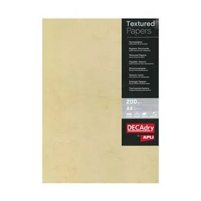 Texturált papír, havanna, A4, 200g, APLI [10 lap]