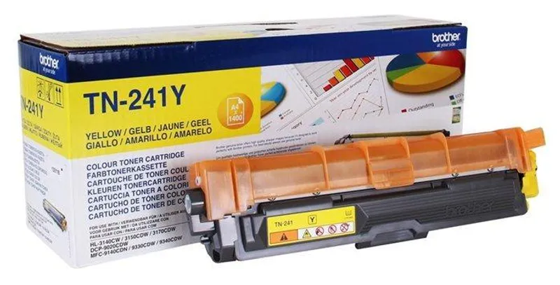 Termék főképe TN241Y Toner pro HL 3140CW, 3150CDW, DCP 9020CDW tiskárny, BROTHER yellow, 1,4 tisíc
