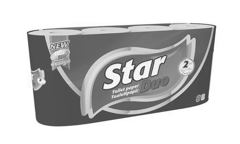 Termék főképe Toaletní papír, 2vrstvý, 8 rolí, "Star Duo"