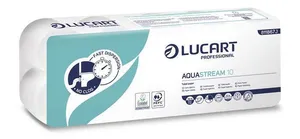 WC-papír "Aquastream 10", fehér, 2 rétegű, 22 m, LUCART [10 db]