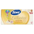 Toalettpapír "Exkluzív", 4 rétegű, 8 tekercs, mandulatej, ZEWA