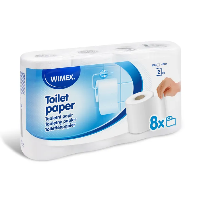 Termék főképe Toaletní papír (FSC Mix) 2vrstvý bílý průměr 10,5cm 28m 250 útržků [8 ks]