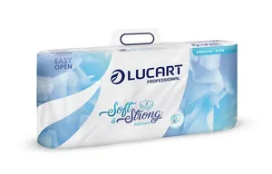 Toalettpapír "Soft and Strong", fehér, háromrétegű, kis tekercs, 10 tekercs, LUCART
