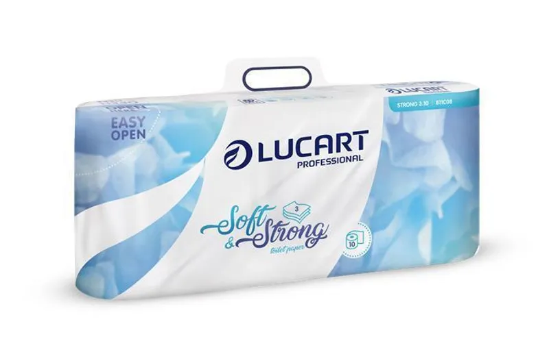 Termék főképe Toaletní papír "Soft and Strong", bílá, třívrstvý, malé role, 10 rolí, LUCART