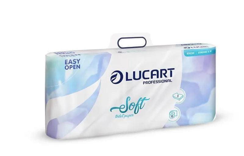 Termék főképe Toaletní papír "Soft", bílá, dvouvrstvý, malé role, 10 rolí, LUCART