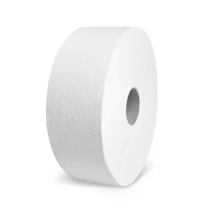 Termék főképe Toaletní papír (Tissue) 2vrstvý s ražbou bílý `JUMBO` průměr 23cm 170m [6 ks]