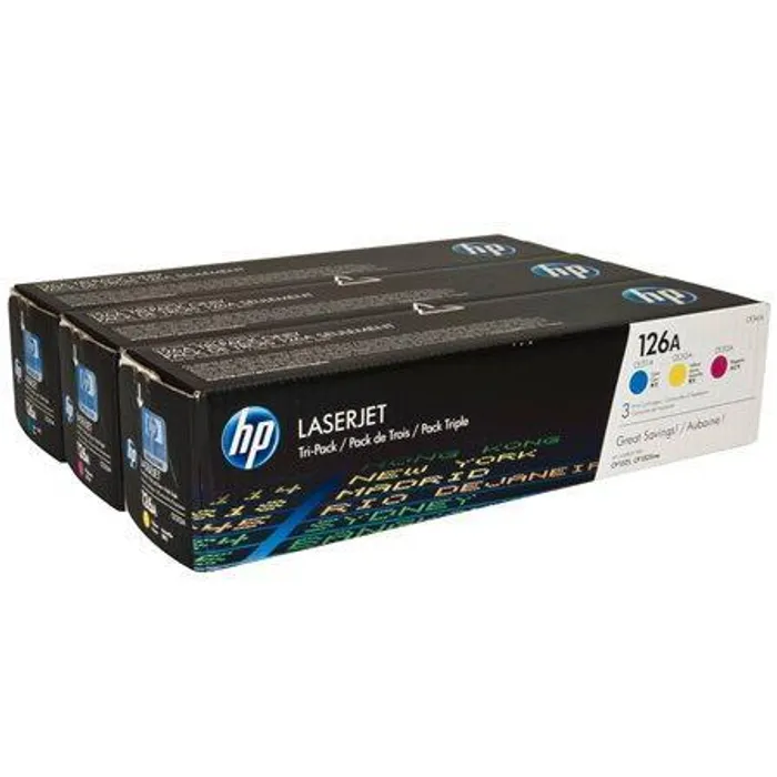 Termék főképe Toner "CF341A", multipack pro ColorLaserJet Pro CP1025 tiskárnu, HP 126A c+m+y, 3*1000, HP