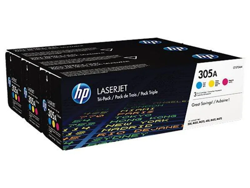Termék főképe Toner "CF370AM", 305A c+m+y, pro LaserJet Pro 300 MFP M375 printer tiskárnu, 3 x 2600 strá