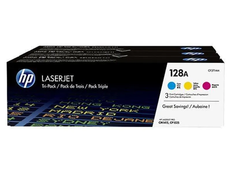 Termék főképe Toner "CF371AM" multipack, 128A c+m+y, pro ColorLaserJet CM1415 tiskárny, 3 x 1300 stránek