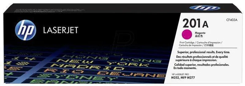 Termék főképe Toner HP 201A, do tiskárny Color LaserJet Pro M252, M277, purpurová, 1,4k , HP