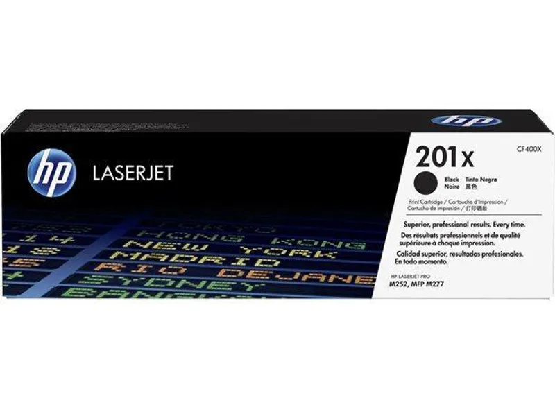 Termék főképe Toner HP 201X, do tiskárny Color LaserJet Pro M252, M277, černá, 2,8k , HP