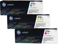 HP 312A toner, a LaserJet M476 nyomtatóhoz, ciánkék+bíbor+sárga, 3x2,7k, HP